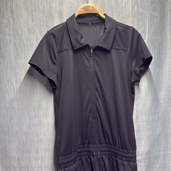 🏴 Fabletics romper black 14 zip size medium - Picture 8 of 10